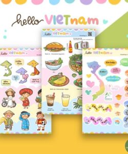Combo Sticker Hello Vietnam