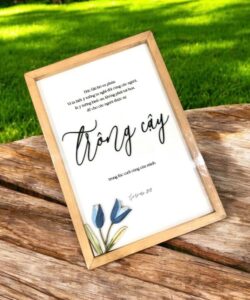 Tranh gỗ câu gốc FW size 20 x 30