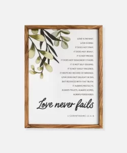 Love never fail (30x40cm)